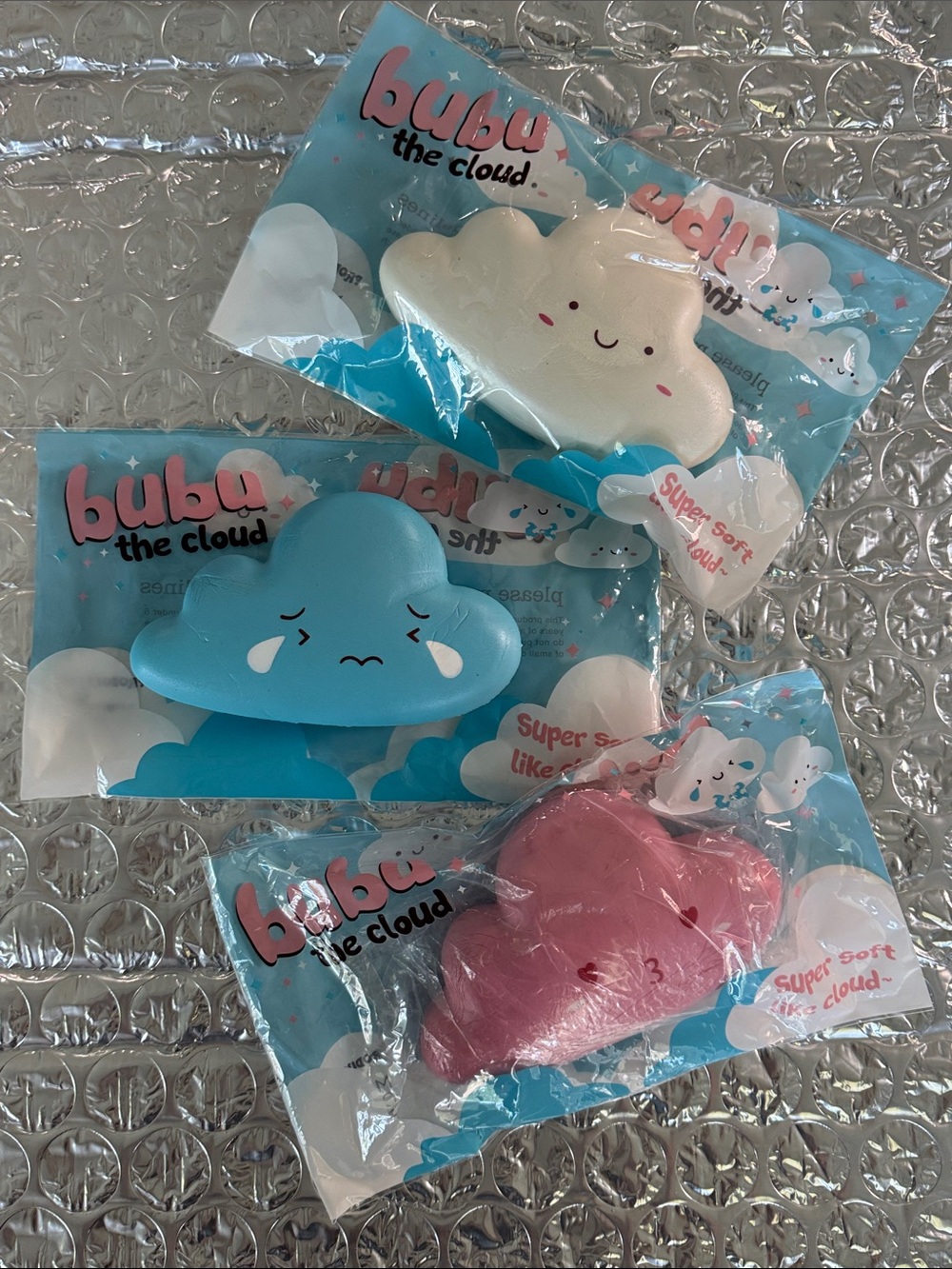 Vintage Squishy Bubu the Cloud Emotions Fidget Bundle